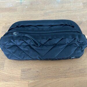 Women's Lululemon Don’t Sweat It Kit Quilted Makeup Bag in Black